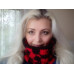 Checkered Play Cowl in Black And Red