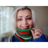 Striped Hype Cowl Christmas 3 colours edition