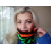 Striped Hype Cowl Halloween Colours contrast Striped Hype Cowl Halloween Colours contrast
