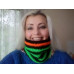 Striped Hype Cowl Halloween Colours contrast Striped Hype Cowl Halloween Colours contrast