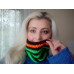 Striped Hype Cowl Halloween Colours contrast Striped Hype Cowl Halloween Colours contrast