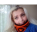 Striped Hype Cowl Halloween Edition Orange and Black