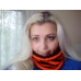 Striped Hype Cowl Halloween Edition Orange and Black