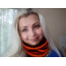Striped Hype Cowl Halloween Edition Orange and Black