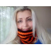 Striped Hype Cowl Halloween Edition Orange and Black