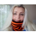 Striped Hype Cowl Halloween Edition Orange and Black