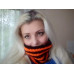 Striped Hype Cowl Halloween Edition Orange and Black