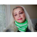 Striped Hype Cowl Neon Green and white contrast colours