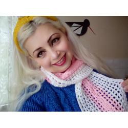 Stripy Mesh Scarf