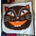 Vintage Halloween Grin Cat